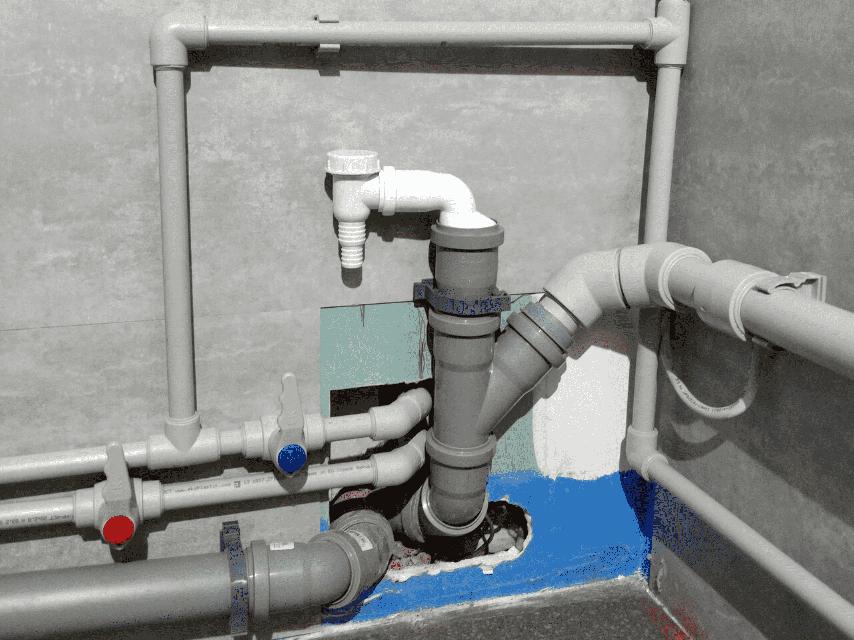 Installation der Kanalisation