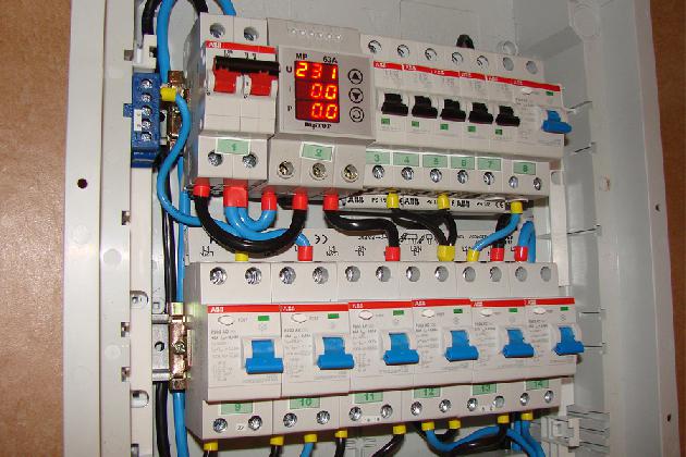 Installation von Schalttafeln und Leistungsschaltern
